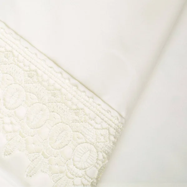 Southshore Fine Linens Vintage Crochet Lace Hem Extra Deep Pocket Sheet - Full - Taupe