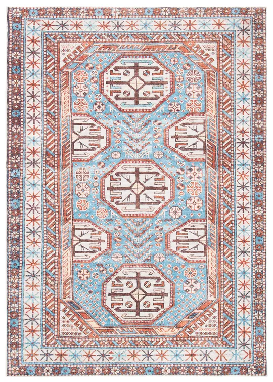 Safavieh 9' x 12' Serapi SEP383J Light Blue - Brown Rug