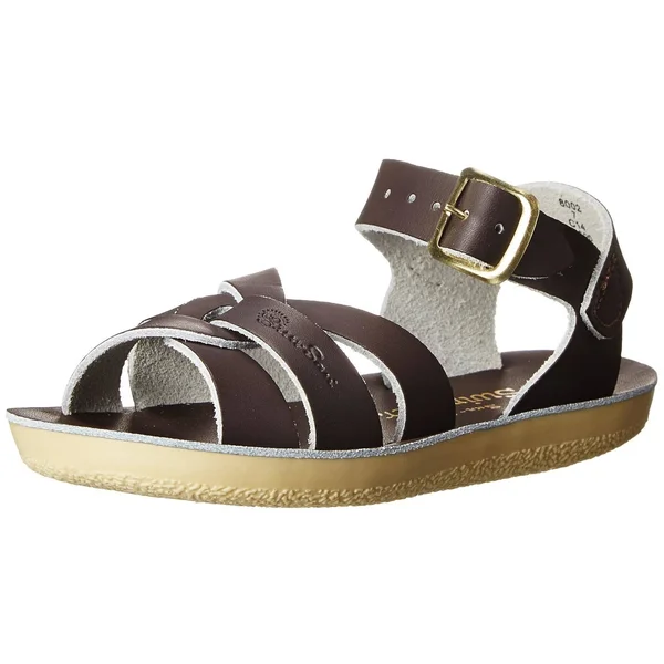 Salt Water Sandals by Hoy Shoe Sun-San Swimmer - Brown - Toddler 9 - 8002-BROWN-9