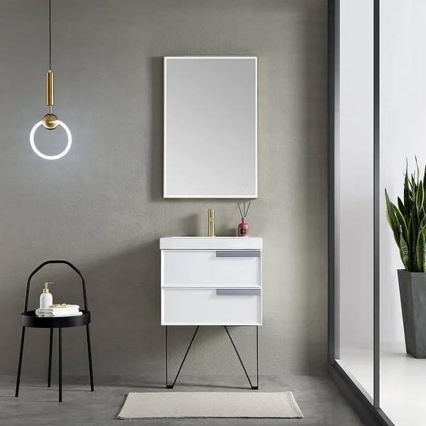 Blossom Stellar 24x22 LED Mirror in Brush Gold