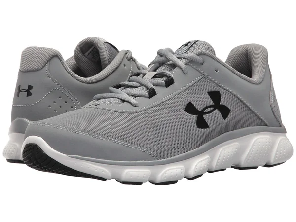 Under Armour Men's Micro G Assert 7 Running Shoes - Steel/White