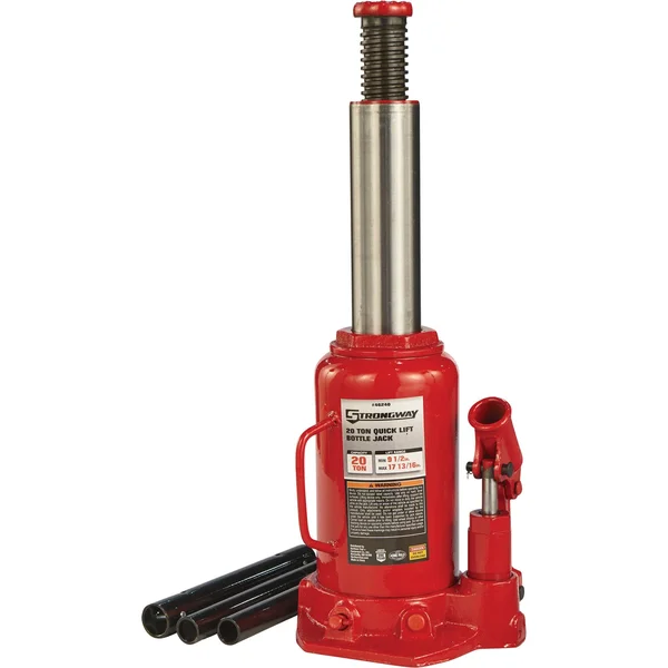 Strongway 20-Ton Hydraulic Quick Lift Bottle Jack NT92003K