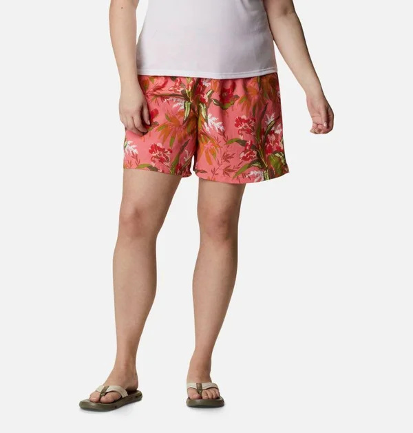 Columbia Women's Sandy River II Printed Shorts, 2X, Multi
