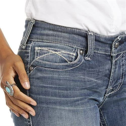 Ariat 10017217 Women's R.E.A.L. Straight Leg Jean 26X37XL