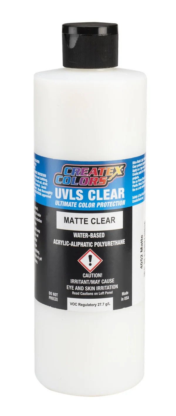 Createx Airbrush Clears - UVLS Top Coat, Matte, 1 Gallon, Bottle