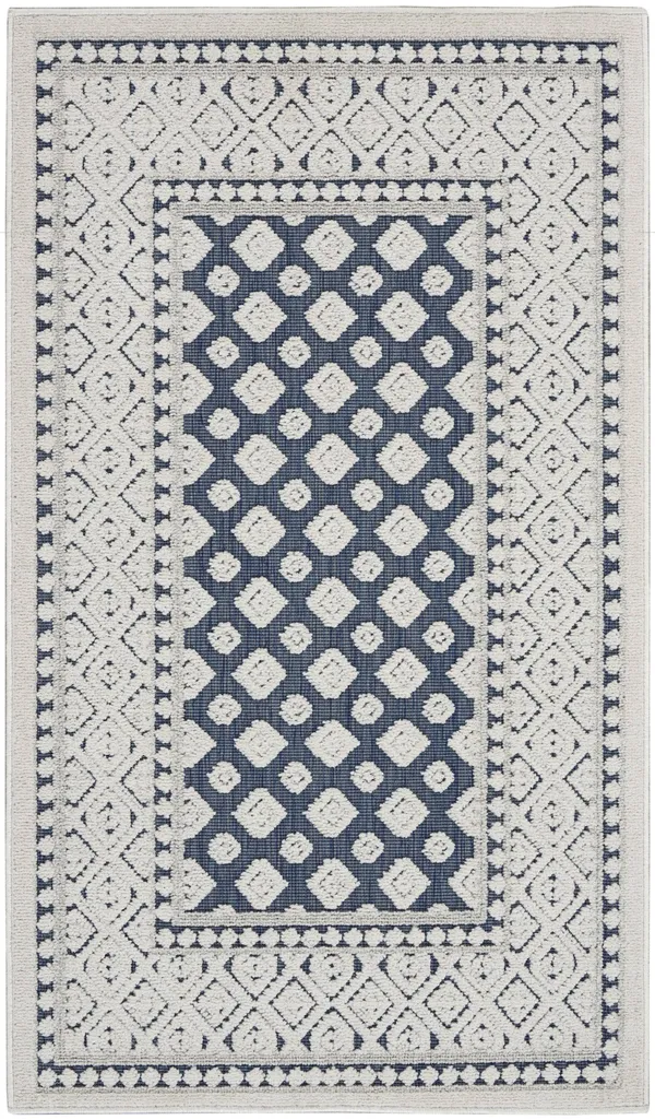 Nourison CLA02 Calobra LT Grey Area Rug- 4& x 6&