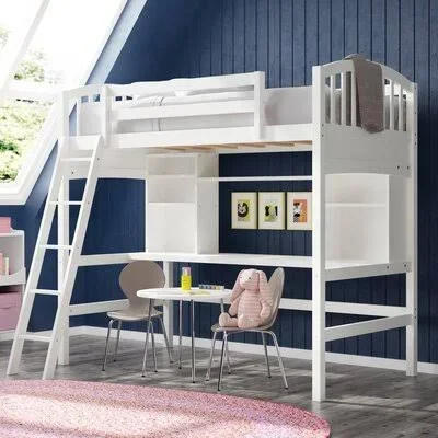 Stoutland Twin Loft Bed Harriet Bee Bed Frame Color: Espresso