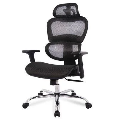 Office Ergonomic Mesh Executive Chair Inbox Zero Frame Color: Silver, Upholstery Color: Black