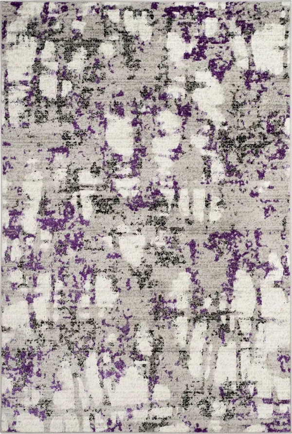 Safavieh Skyler SKY193R 6&7x22 x 6&7x22 Round Grey, Purple Area Rug