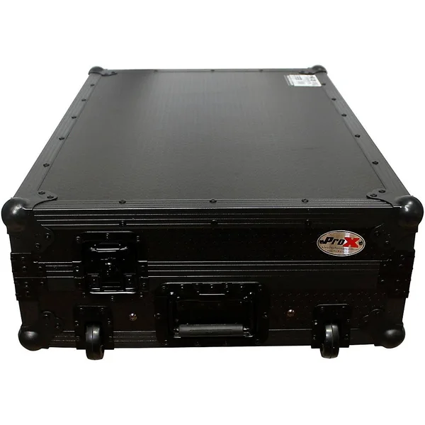 Prox XS-MCX8000WLT ATA Style Flight Road Case with Sliding Laptop Shelf and Wheels for Denon MCX8000 Black 190839800534