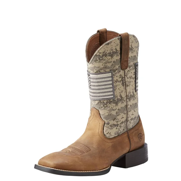 Ariat Men's Sport Patriot Western Boots - Brown/Sage