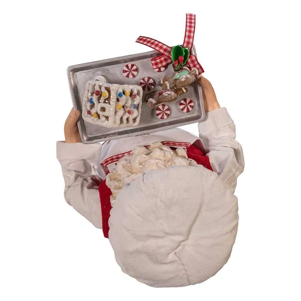 Kurt Adler 11x22 Fabriche Gingerbread Chef Santa