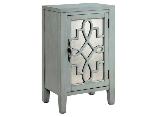 Stein World Leighton 1-Door Accent Cabinet - Blue
