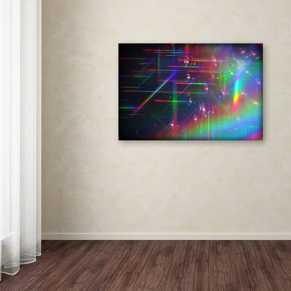 Trademark Fine Art Beata Czyzowska Young 'Rainbow Logistics IV' Canvas Art - Multi, Size: 22 x 32