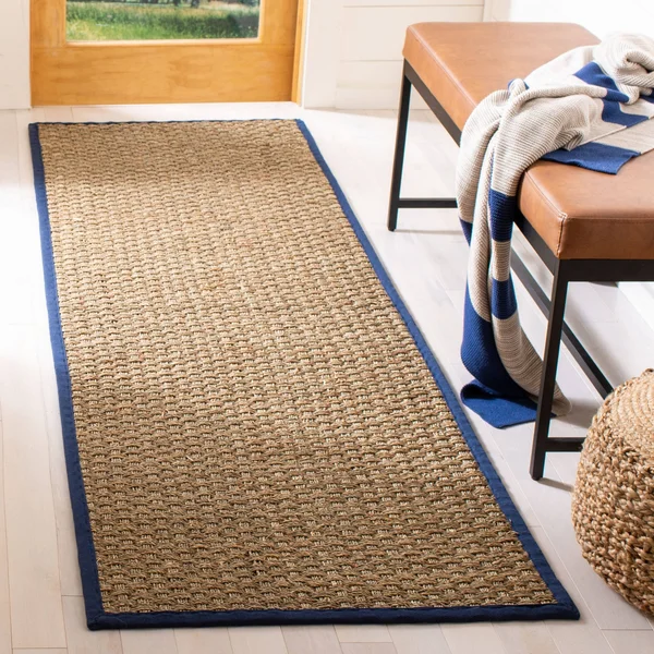 Safavieh Natural Fiber NF114K Natural/Dark Brown 3& x 5& Area Rug