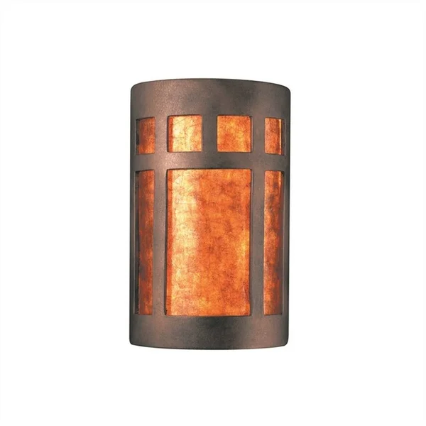 Justice Design Ambiance CER-5355 Large ADA Open Top Prairie Window Wall Sconce