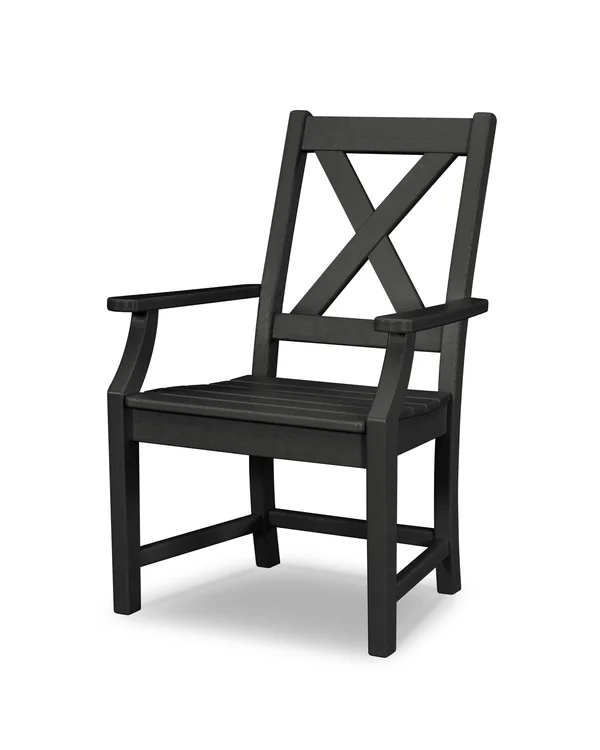 POLYWOOD Braxton Dining Arm Chair - Black