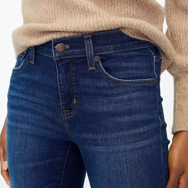 J.Crew Factory Womens 9x22 High-Rise Skinny Jean in Signature Stretch (Perfect Blue Wash, Size 29)