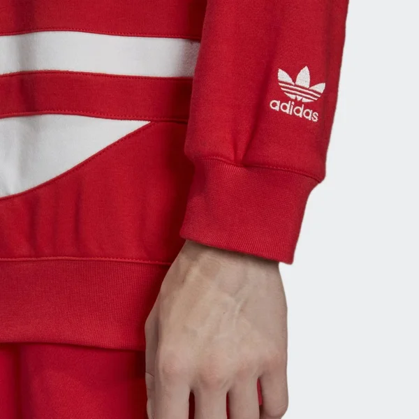 Adidas Men's Originals Big Trefoil Hoodie - Small, Red