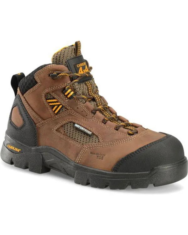 Men's Carolina Ca4552 Waterproof Composite Toe Hiker - Size: 9, Brown