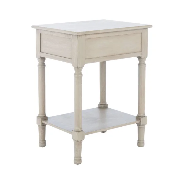 Safavieh ACC5708D Landers 1 Drawer Accent Table Greige
