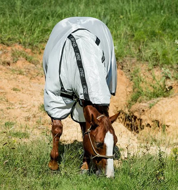 Amigo Stock Horse Flysheet - Silver/Black