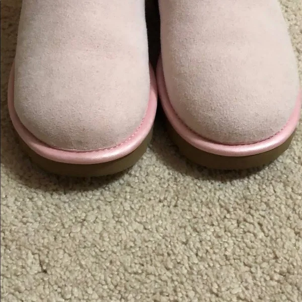 Ugg Shoes - Ugg Metallic Mini Bailey Pink, Color: Pink, Size: 6, Camilaann6&s Closet