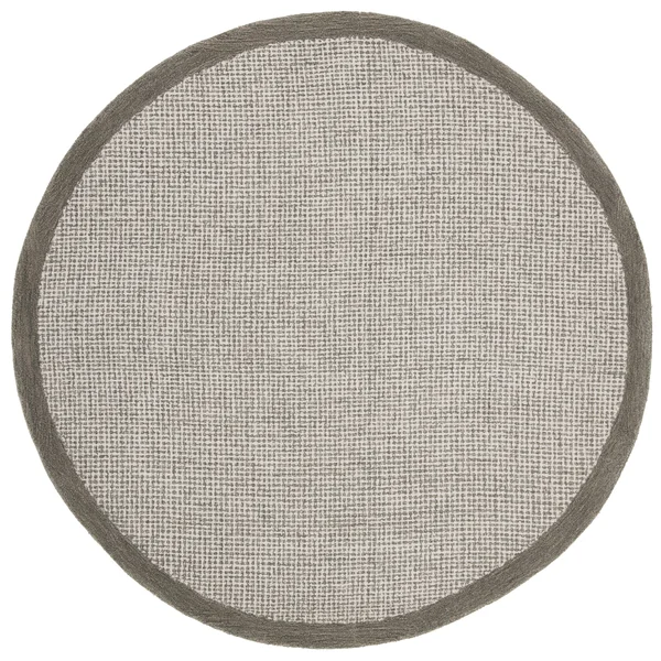 Safavieh 6& x 6& Round Abstract ABT220C Navy - Ivory Rug