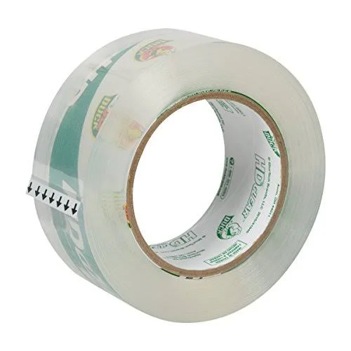 Duck HD Clear Heavy Duty Packaging Tape Refill - 6 Rolls, 1.88 inch x 109.3 Yard, 299016