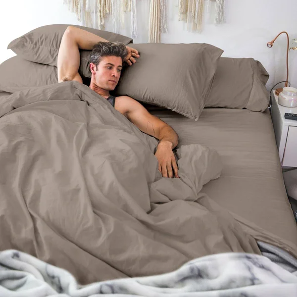 Pillow Guy Full/Queen Luxe Soft & Smooth Tencel Duvet Cover Set - White at Nordstrom Rack
