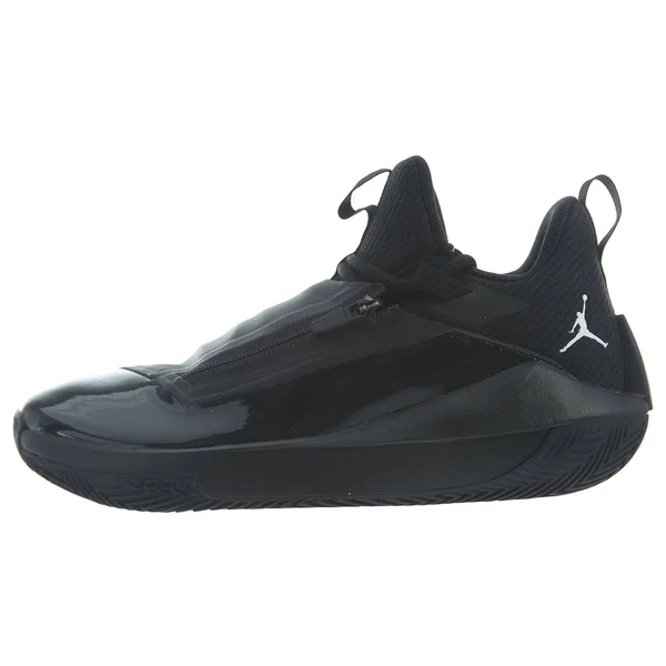 Jordan Jumpman Hustle Basketball Shoe - Men's Black/White/Black