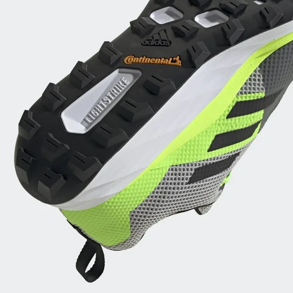 Adidas Terrex Two Trail Running Shoes - Men's - Grey Two - Core Black, Signal Green - 12