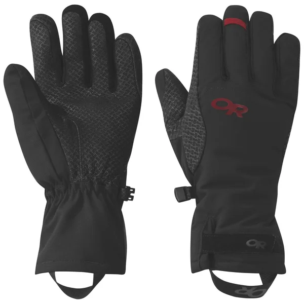 Outdoor Research Ouray Ice Gloves Women's Small Black/tomato