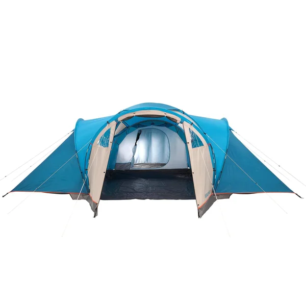 Quechua Camping Tent Arched, 6 Persons 3 Rooms Arpenaz 6.3 in Blue, Size All Other States