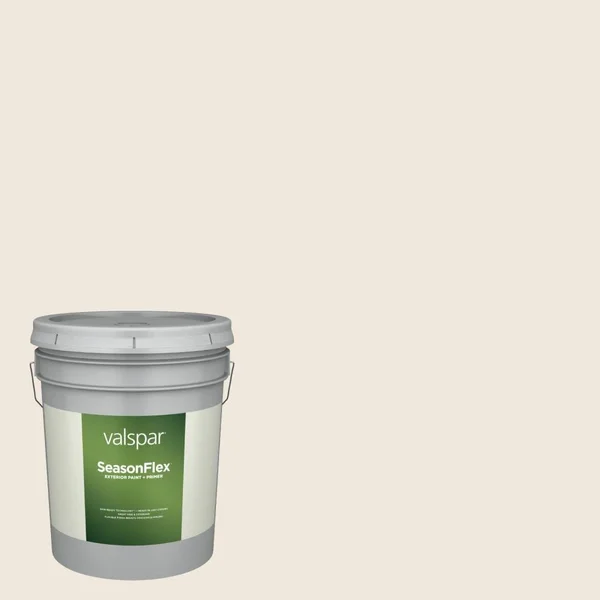 Valspar SeasonFlex Semi-Gloss Creamy Hgsw4033 Exterior Paint (5-Gallon) - HGSW4033-936263