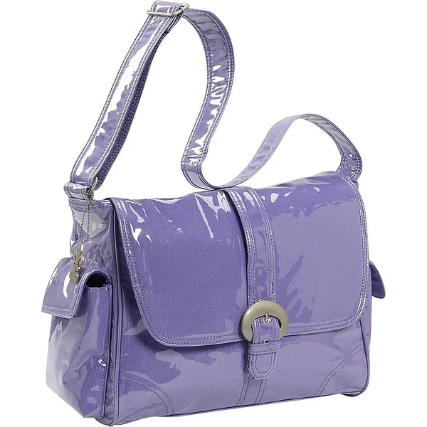 Kalencom Laminated Buckle Bag - Purple Corduroy