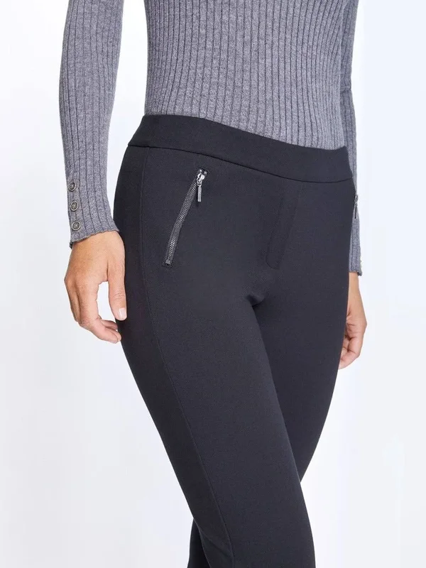J.Mclaughlin Women's Ross Pants Black Solid, Size 14
