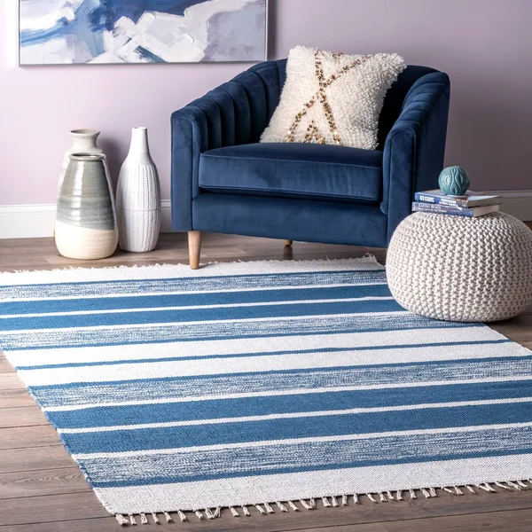 nuLOOM Darla Hand Woven Area Rug - 6& x 9&, Blue