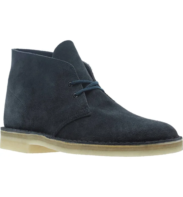 Clarks Desert Boot White Leather 8 D (M)