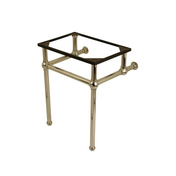 Kingston Brass VBH242030PN Templeton 24x22 x 20-3/8x22 x 30x22 Brass Console Sink Legs - Polished Nickel