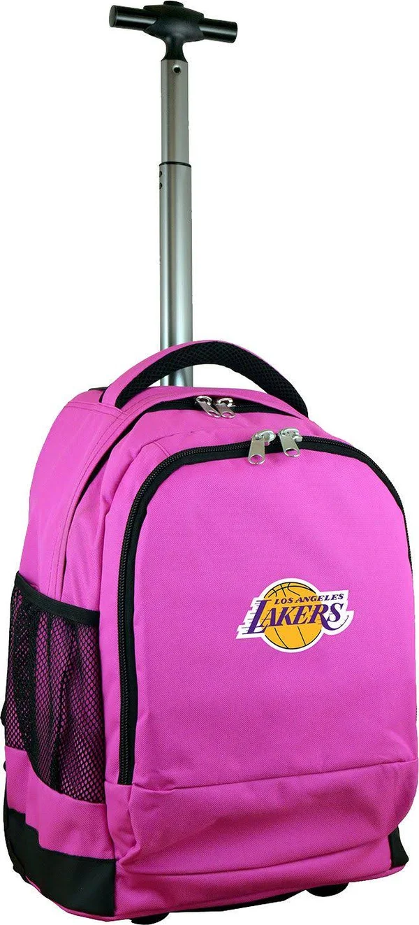 Mojo Los Angeles Lakers Premium Wheeled Backpack - Pink