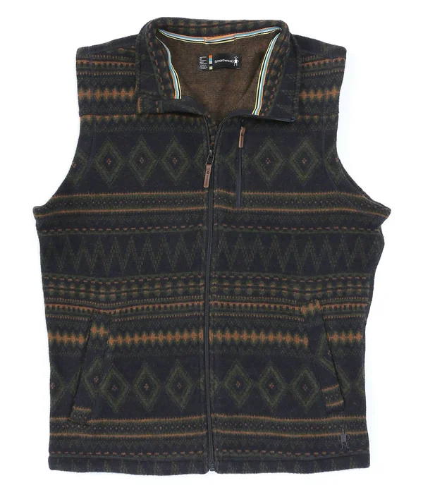 Smartwool Hudson Trail Fleece Vest - Men's - Deep Navy Fairisle - XL