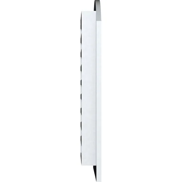 Ekena Millwork GVPAR14X3401FUN 14x22W x 34x22H Arch Top Gable Vent (19x22W x 39x22H Frame Size): Functional, PVC Gable Vent w/ 1
