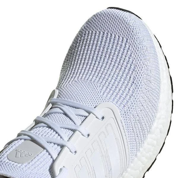 Men's Ultraboost 20 Running Shoes in White Size 10.0 - Knit by Adidas