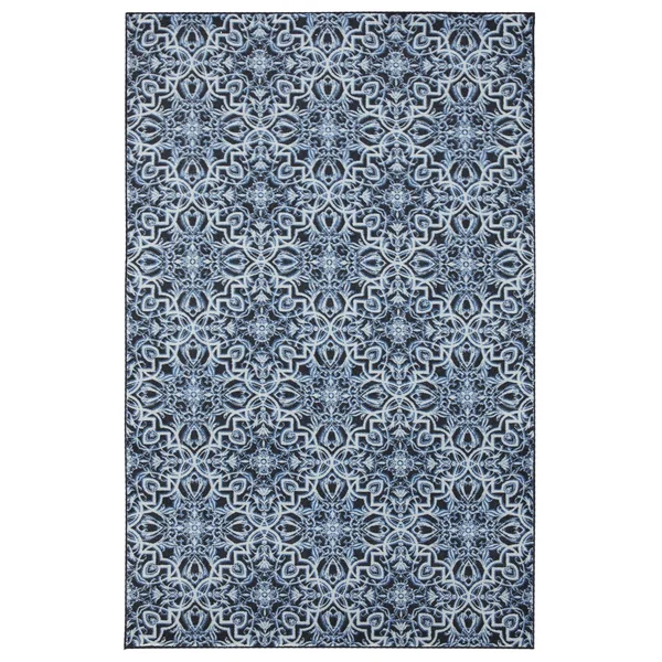 Mohawk Home 8' x 10' Prismatic Amstel Area Rug in Navy