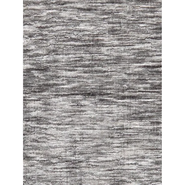 Pasargad Texture Transitiona Hand-Loomed Polyester & Cotton Area Rug, Size: 5& 0 inch x 8& 0 inch, Silver