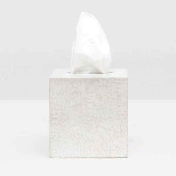 Pigeon & Poodle Callas Tissue Box - White