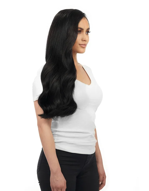 BELLAMI Khaleesi 280g 20x22 Jet Black (1) Hair Extensions