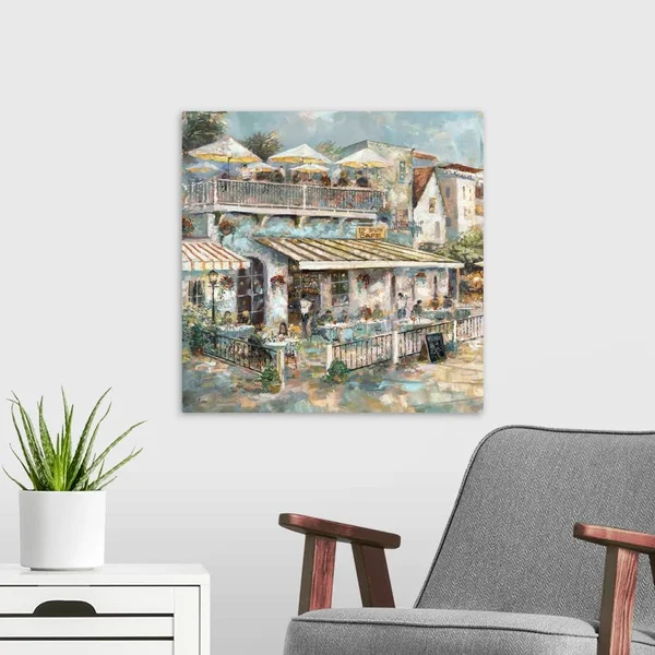 Rooftop Cafe Detail I, Canvas Wall Art, 20x20, Great Big Canvas