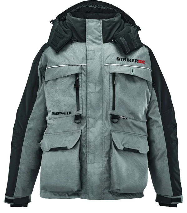 Striker Ice Hardwater Jacket - Gray/Black - 3XL